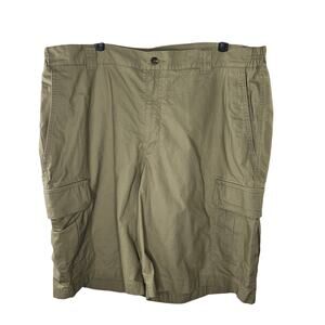 Men's L.L. Bean Comfort Waist Khaki Cargo Hiking Fishing Shorts Size 38W